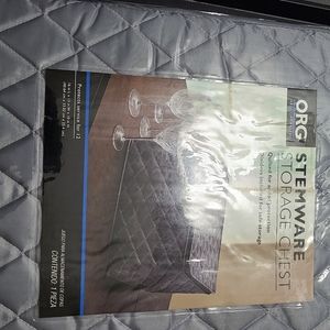 Stemware storage Chest. Grey/ colour same as picture.